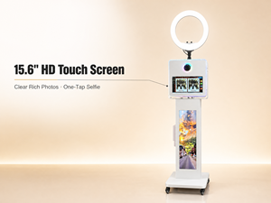 Alquiler de Cabina de <span class=keywords><strong>Fotos</strong></span>, Kiosco de Selfies con Anillo de Luz e Impresora de <span class=keywords><strong>Fotos</strong></span> Instantánea para Bodas, Fiestas de Cumpleaños y Eventos Corporativos - Product Image 2