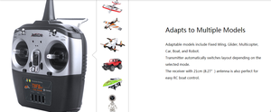 Nuevo Transmisor de Control Remoto Radiolink T8FB BT 2.4G 8CH con Receptor R8EF para Accesorios de Coche y Avión RC, 0.65kg - Product Image 4