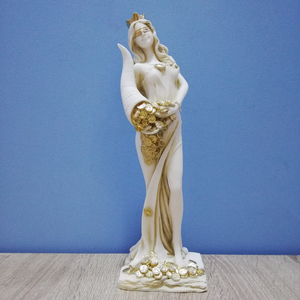 Estatua <span class=keywords><strong>de</strong></span> la diosa <span class=keywords><strong>de</strong></span> la suerte <span class=keywords><strong>de</strong></span> la riqueza, mitología <span class=keywords><strong>griega</strong></span> <span class=keywords><strong>de</strong></span> 29cm, escultura hecha a mano <span class=keywords><strong>de</strong></span> alabastro <span class=keywords><strong>de</strong></span> resina blanca, decoración <span class=keywords><strong>de</strong></span> Grecia - Product Image 2
