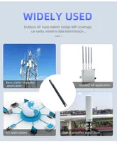 Yüksek kazanç 8dbi açık Wifi uzun menzilli Omni anten 2.4G 5.8G fiberglas Omni yönlü anten