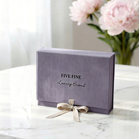 Boîte à livre magnétique de luxe avec logo personnalisé, orange rouge, en tissu de lin beige, fermeture à ruban rigide, boîtes cadeaux pour emballage cadeau