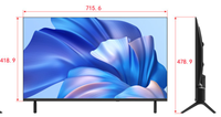 Téléviseur intelligent LED HD Android 32 pouces, marque OEM, pour 1+8G 2+16G, TV numérique, CE Rohs FCC AC 100V-240V DC12V, pour la maison