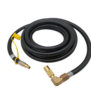 Tuyau de cuisinière à gaz portable, connecteur en laiton de 8 mm avec adaptateur coudé à 90 degrés pour cuisinières de camping - Product Image 1