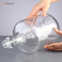 500ml 750ml 1L Bouteille carrée en verre pour huile de cuisson marasca avec couvercle en métal olive pour vodka