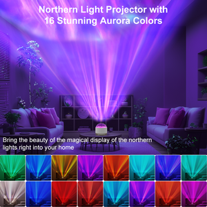 Starry Sky Bedroom <strong>Projection</strong> Lamp, Water <strong>Ripple</strong> Bedside Romantic Night Light, Aurora Sky Full Sky Star Atmosphere Light - Product Image 2