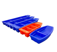 Rassemblement CE Bleu Couleur PE-310 Bateau de Pêche Double Pont Dur PE Plastique Bateau à Moteur pour la Pêche en Lac avec Rail