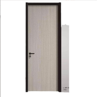 Porte de chambre intérieure WPC personnalisée en usine, étanche, anti-humidité, insonorisée, en résine stratifiée à grain de bois, pour l'Europe et l'Amérique