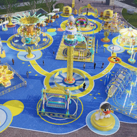 Équipement amusant de parc d'attractions à vendre manèges rotatifs en plein air pour enfants et attractions de saut à la machine à rebondir pour les champs de foire