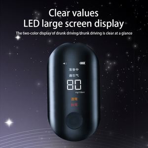 Alcoholímetro Recargable con Pantalla Brillante y Análisis Rápido por Semiconductor para Medición de %BAC y G/L - Product Image 4