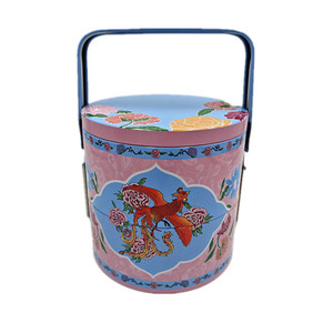 Sang trọng cổ điển phong cách ăn trưa Hộp Vòng xử lý <span class=keywords><strong>tin</strong></span> Stackable 2/<span class=keywords><strong>3</strong></span>/4 lớp Quà Tặng <span class=keywords><strong>tin</strong></span> với xử lý - Product Image 1