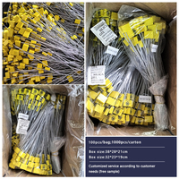 YC-S006 Mittelschwere Hochfeste Einweg-ABS-Draht Manipulationssichere Sicherheitssiegel zur Versiegelung von Lagerhäusern, Taschen, Messgeräten, Ventilen, Tanks
