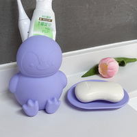 Wolife Original Design Silicone Animal Forme Wash Cup Rince-bouche Tasse Seau à dents Dentifrice Boîte de rangement avec porte-savon