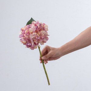 Fiori di <span class=keywords><strong>Ortensia</strong></span> Bianchi e Blu Artificiali in Seta, Grandi Dimensioni, per Decorazioni Matrimoniali e Autunnali - Product Image 3