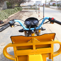 Tricycle à essence pliable avec boîte de chargement, logo personnalisable, Aboboyaa, pour la vente ambulante et le transport