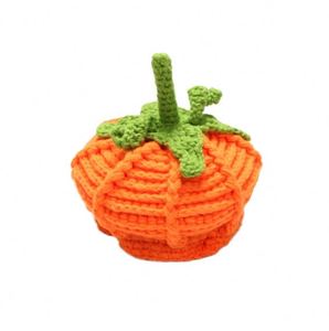 Handmade Halloween Pumpkin <b>Knitted</b> <b>Beanie</b> Hats for Boys and Girls Children's Woollen Hats Great Halloween Gifts - Product Image 1
