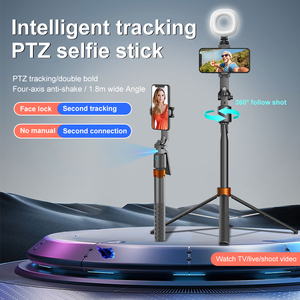 Thông minh ai theo dõi khuôn mặt PTZ Selfie Stick Chân máy chống rung có thể gập lại video du lịch trực tiếp 360 tất cả các vòng sau ổn định - Product Image 2