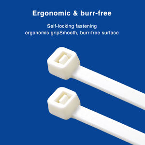 Attaches de câble industrielles en nylon 66 ignifuge à vente chaude, KSS CV-150V0, blanc, autobloquantes - Product Image 4