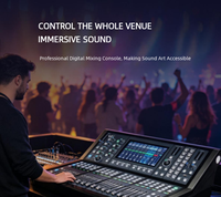 Console de mixage numérique professionnelle 16 canaux avec faders motorisés Dante pour concerts en direct