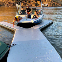 Pour bateau et Yacht Parking Drop Stitch Gonflable Y Pontoon Yacht Flottant Nage Eau Plate-Forme Dock Jet Ski Gonflable Y Dock