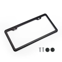 Cadres de plaque d'immatriculation en acier inoxydable personnalisés-Accessoires de voiture avec bouchons à vis-Conception de couverture durable