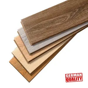 12mm piso de madera flotante madera usado color sólido suelo laminado