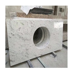 Hochwertiger Stein Andromeda Weißer Granit Auf Maß geschnittene Platten für Wandfliesen am Flughafen - Product Image 4