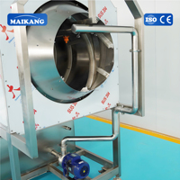 Automatische trommeltype fruitpolijst- en wasmachine met roterende borstel voor het wassen en verwerken van jujubes, kiwi's, pinda's en dadels.