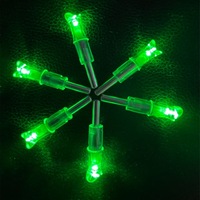 Nocks de chasse lumineux 6,2 mm pour arc classique, piles remplaçables, nocks LED pour tir à l'arc