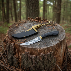 Cuchillo de Bolsillo para Exteriores, Acero Inoxidable 3Cr, Cuchillo Portátil para Cortar Carne, Cuchillo Recto de Supervivencia con Mango de Plástico - Product Image 3