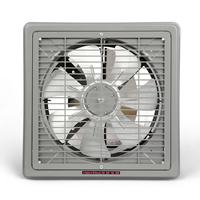 Campana Extractora Comercial de Pared con Ventilador Axial HVLS, Motor de Cobre, Control Táctil, 220-240V, Construcción de Hierro Fundido