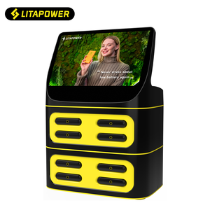 Station de recharge rapide pour téléphones avec écran LCD publicitaire pour bars, clubs, hôpitaux, centres commerciaux, aéroports, gares, etc. - Product Image 4
