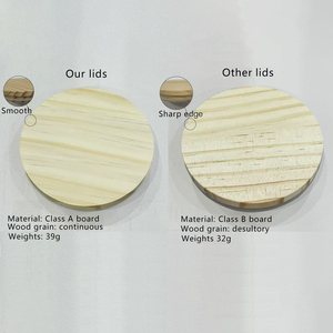 Offerta Speciale: Barattoli in <span class=keywords><strong>Vetro</strong></span> Trasparente da 7oz, 10oz, 14oz per Candele, Spessi e con Coperchi in Bambù - Product Image 3