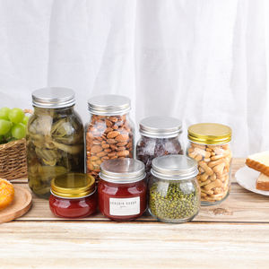Frascos de vidrio Mason de 70mm de boca ancha, 16 oz, 32 oz, con tapas de metal, botella de vidrio de almacenamiento <span class=keywords><strong>para</strong></span> el hogar <span class=keywords><strong>para</strong></span> <span class=keywords><strong>desayuno</strong></span>, ensalada <span class=keywords><strong>para</strong></span> llevar - Product Image 3