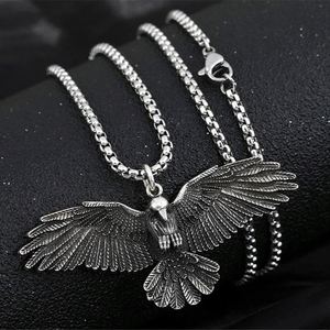 Viking Jewelry Titanium Steel Necklace Eagle Pendant Chain Necklace Jewelry for Men Boys Chains Pendant Necklace <b>Choker</b> Male - Product Image 1