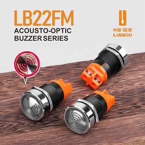 Lanboo สัญญาณเตือนไม่ต่อเนื่อง AC220V 22มม. DC12V/24V กะพริบสัญญาณเตือนโลหะ LED - Product Image 6