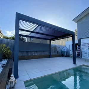 Pergola Bioclimatica Motorizzata Manuale <span class=keywords><strong>in</strong></span> Alluminio Verniciato a Polvere con Tetto a Lamelle per Balcone, Giardino e Terrazzo - Eco-Friendly - Product Image 3