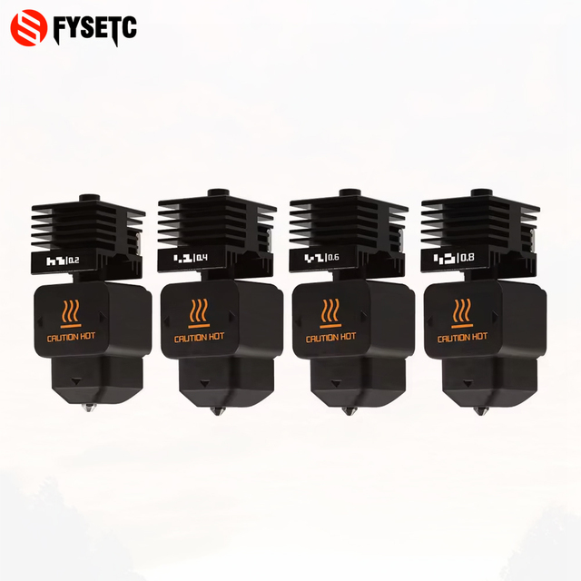 FYSETC Hotend Extruder for Bambu Lab H2D / A1 / A1 Mini Hardened Steel Nozzle (0.2/0.4/0.6/0.8mm) 3D Printer Replacement Part