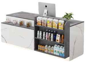 Quầy thanh toán siêu thị nhỏ tuyệt vời quầy lễ tân thuận tiện cho cửa hàng tiện lợi sử dụng cửa hàng trà sữa - Product Image 4