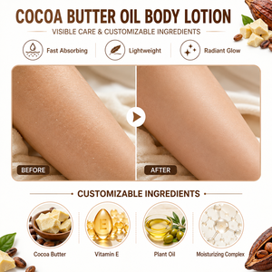 Huile de beurre de cacao nourrissante pour la peau, hydratant corporel quotidien, absorption rapide, léger, hydratant, éclat radieux, douceur - Product Image 2