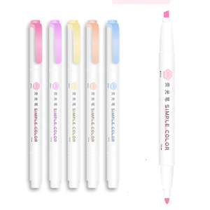 Ensemble de marqueurs Guangna à pointe oblique, surligneur couleur, aquarelle <span class=keywords><strong>pastel</strong></span>, fluorescent, taille jumbo, marqueurs Milkliner pour l'école - Product Image 1