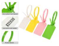 Segel plastik sekali pakai segel timbal logistik Label besar bungkus Label Label Label identifikasi kabel tag Tamper-proof segel