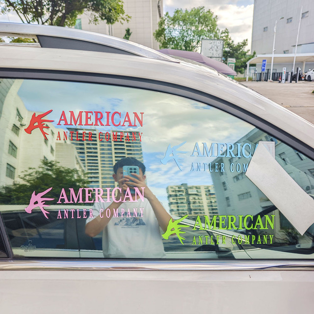 Custom Business Logo Printing Car Window Windshield Banners Customized Die Cut Letters Car Transfer Vinyl Decal Stickers