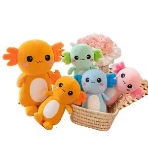 AIFEI TOY New Salamander Doll Cross Border Hexagonal Dinosaur Cute Plush Toy Couple Soft New Axolotl