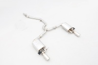 SS/TI-Passat R36 B6-CB untuk Volkswagen Passat R36 B6 3.6 V6 Valvetronic Sistem Knalpot Catback Baja Tahan Karat Titanium