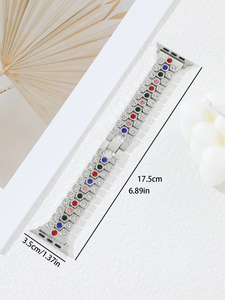 Estilos más nuevos desarrollados Venta caliente Bling Diamond Color-blocking App Smart <span class=keywords><strong>Watch</strong></span> para <span class=keywords><strong>Apple</strong></span> <span class=keywords><strong>Watch</strong></span> 49mm 45mm 44mm 42mm 38mm - Product Image 6