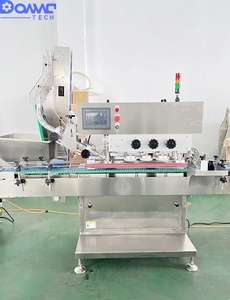Machine de capsulage automatique complète pour bouteilles carrées et rondes, avec alimentation en bouchons, pressage et vissage, pour ligne de mise en bouteille et de comptage - Product Image 3