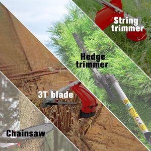 40V Cordless Weed Wacker 10" <b>Pole</b> Saw Hedge Trimmer Brush Cutter 4-in-1 Multi <b>Garden</b> Tools 4Ah Battery 1*Charger - Product Image 5
