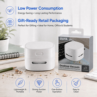 Aspiradora de Escritorio Portátil OEM de Fábrica, Carga USB, Mini Aspiradora de Mano para Migas y Residuos de Teclado