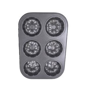 Fabricación <span class=keywords><strong>profesional</strong></span> Acero al carbono 0,35mm Mini Muffin Pan Durable Bandeja <span class=keywords><strong>para</strong></span> hornear 6 Cup Crown Muffin Pans - Product Image 3