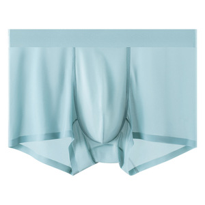 Summer <strong>New</strong> Ice Silk Men s Underwear Naked Feel Mid Waist 7A Antibacterial Mulberry Silk Crotch Wholesale - Product Image 2